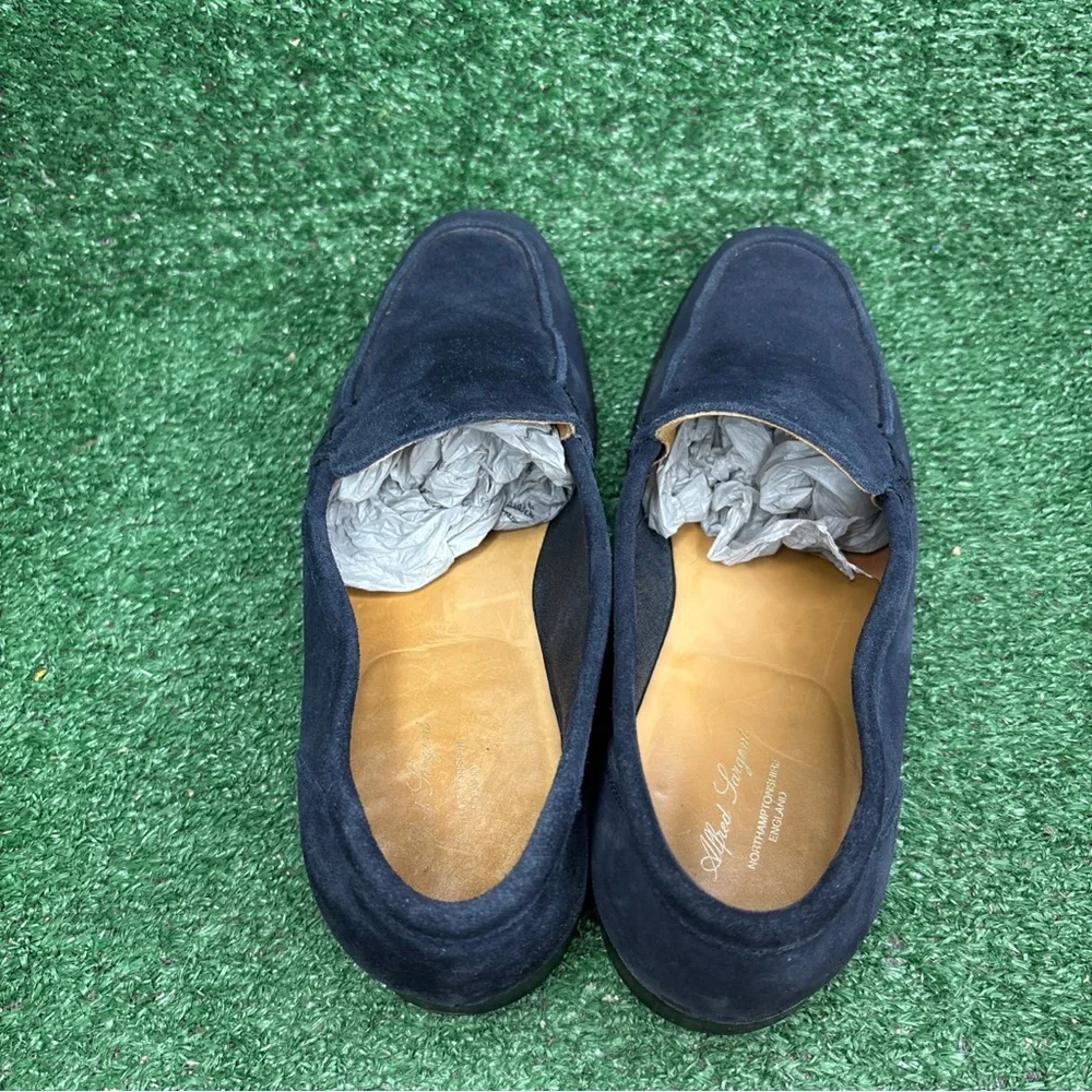 ALFRED SARGENT‎ DARK BLUE MADE IN ENGLAND SLIP ON LOAFERS SIZE US 11 / UK 10